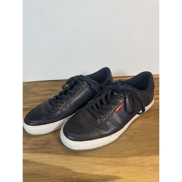 Levi’s Men’s Navy Blue Low Top Sneakers Casual Lace Up Shoes Size 8.5 - Picture 3 of 8